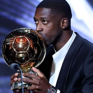 Ousmane Dembele wins the Ballon D'Or