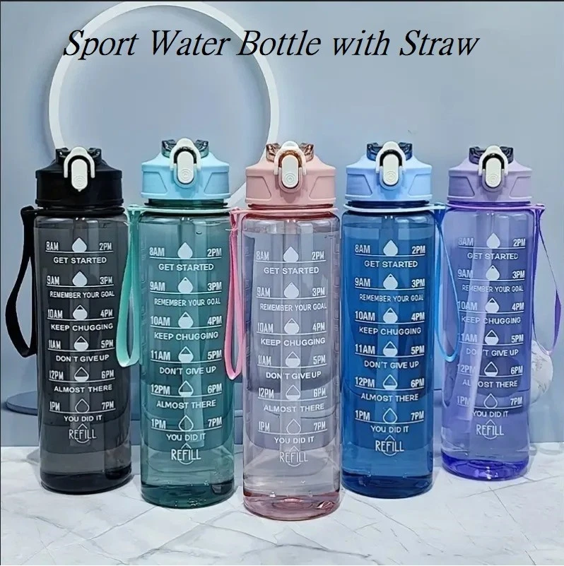 800ml 27oz Large Capacity Sports Water Bottle Leak Proof