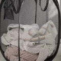 Mesh Pop-up Laundry Basket, Laundry Basket, Foldable