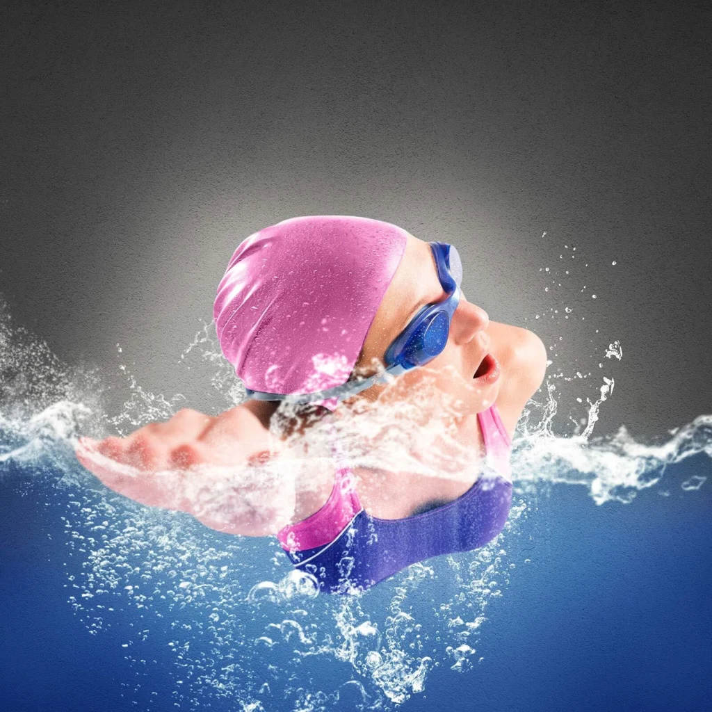 Silicone swim cap 2